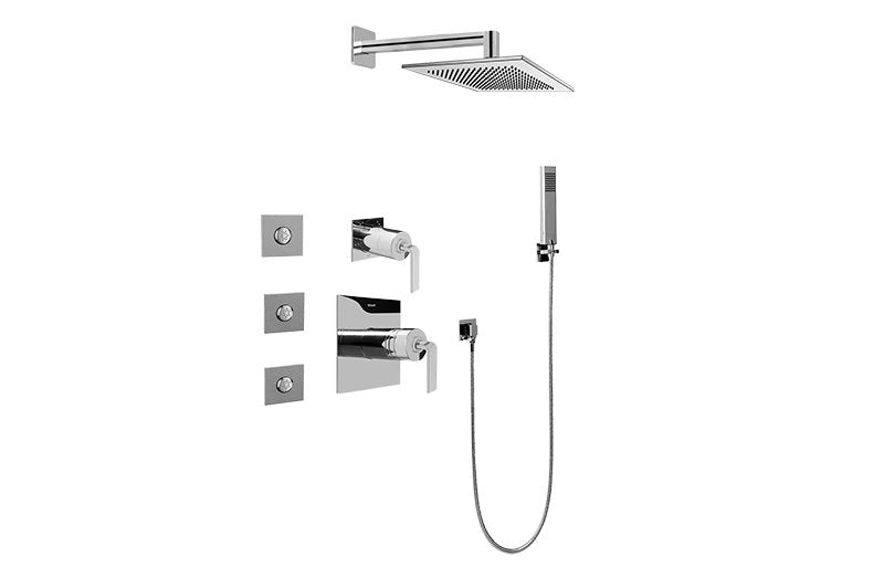 Graff GC5.122A-LM40S Full Thermostatic Shower System with Transfer Valve - Rough and Trim