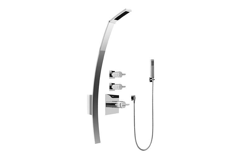 Graff GF2.020A-C14S Luna Thermostatic Shower Set with Handshower - Rough and Trim