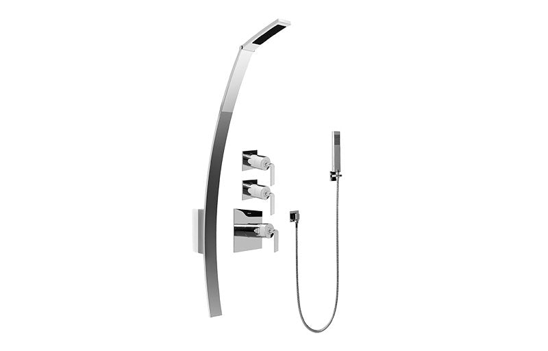 Graff GF2.020A-LM40S Luna Thermostatic Shower Set with Handshower - Rough and Trim