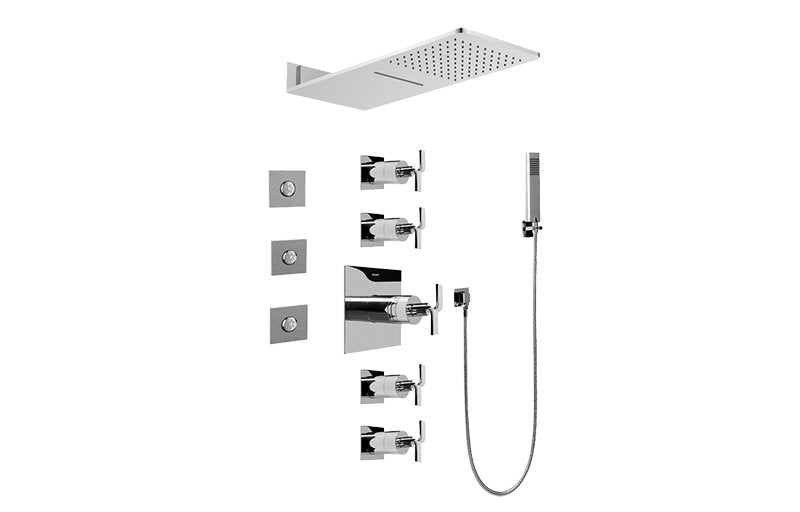 Graff GH1.123A-C9S Full Square Thermostatic Shower System