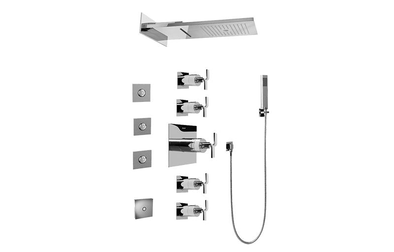 Graff GH1.124A-C9S-T Full Square LED Thermostatic Shower System - Trim