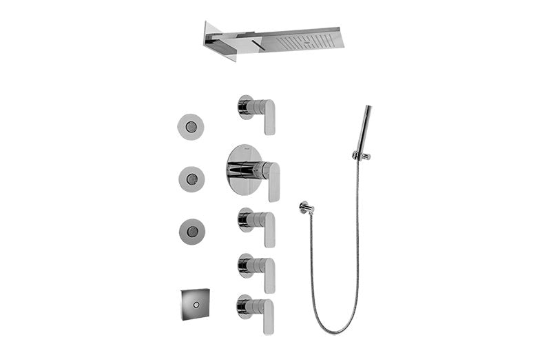 Graff GK1.124A-LM42S-T Full Round LED Thermostatic Shower System - Trim