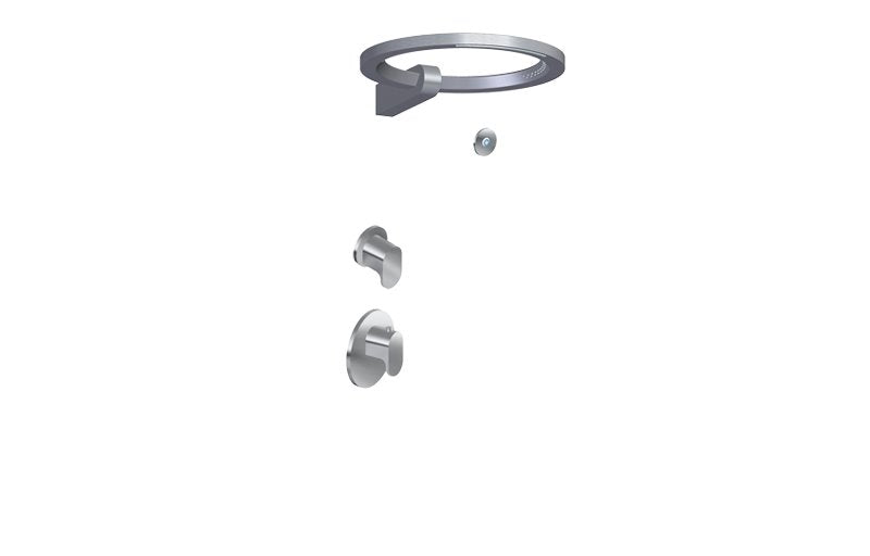 Graff GL2.009SD-LM44E0-T M-Series Thermostatic Set with Ametis Ring and Diverter Valve - Trim Only