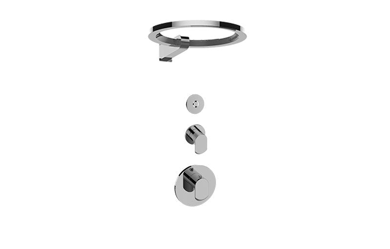Graff GL2.009SD-LM45E0 M-Series Thermostatic Set with Ametis Ring and Diverter Valve - Rough and Trim