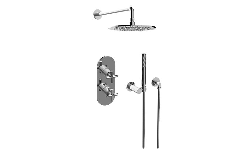 Graff GL2.022WD-C17E0 M-Series Thermostatic Shower System - Shower with Handshower - Rough and Trim