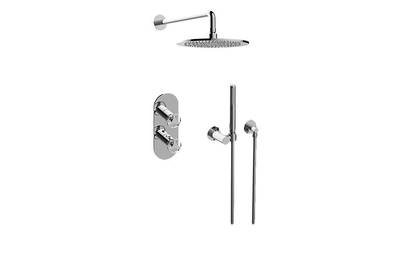 Graff GL2.022WD-C19E0 M-Series Thermostatic Shower System - Shower with Handshower - Rough and Trim