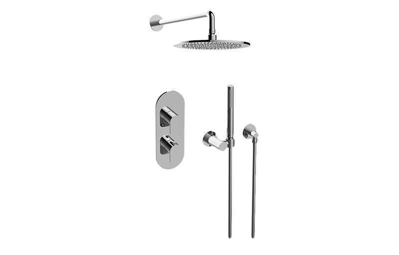 Graff GL2.022WD-LM42E0-T M-Series Thermostatic Shower System - Shower with Handshower - Trim Only