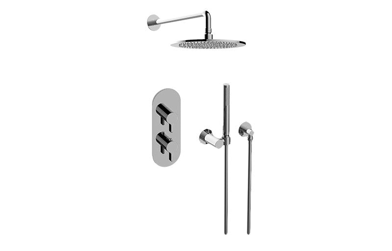 Graff GL2.022WD-LM46E0 M-Series Thermostatic Shower System - Shower with Handshower - Rough and Trim
