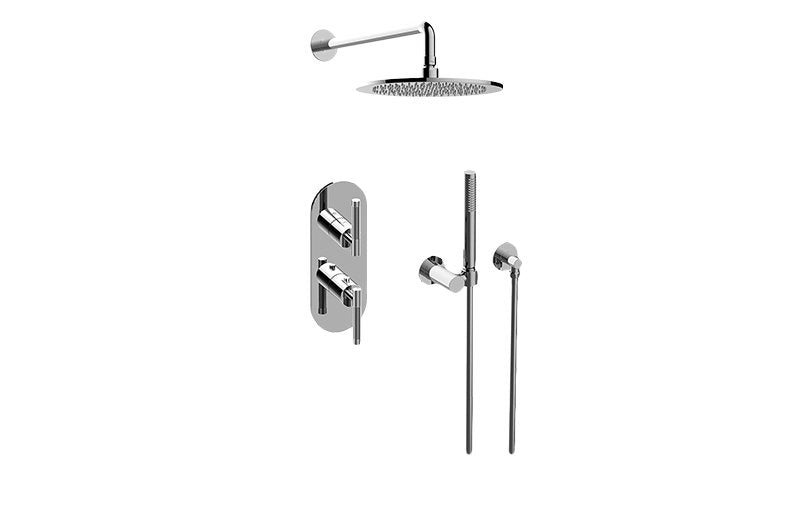 Graff GL2.022WD-LM57E0 M-Series Thermostatic Shower System - Shower with Handshower - Rough and Trim