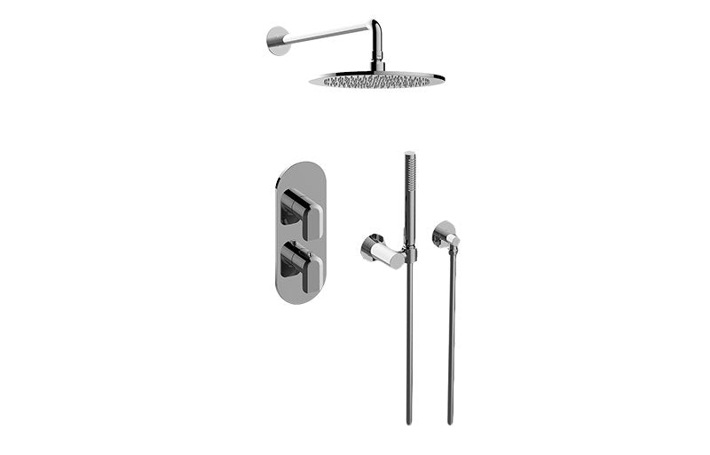 Graff GL2.022WD-LM58E0 M-Series Thermostatic Shower System - Shower with Handshower - Rough and Trim