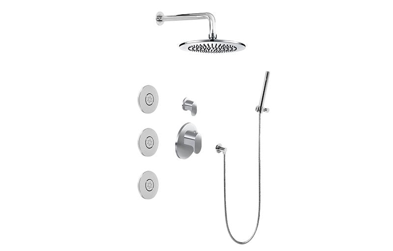 Graff GL2.122SG-LM44E0 M-Series Full Thermostatic Shower System with Diverter Valve - Rough and Trim