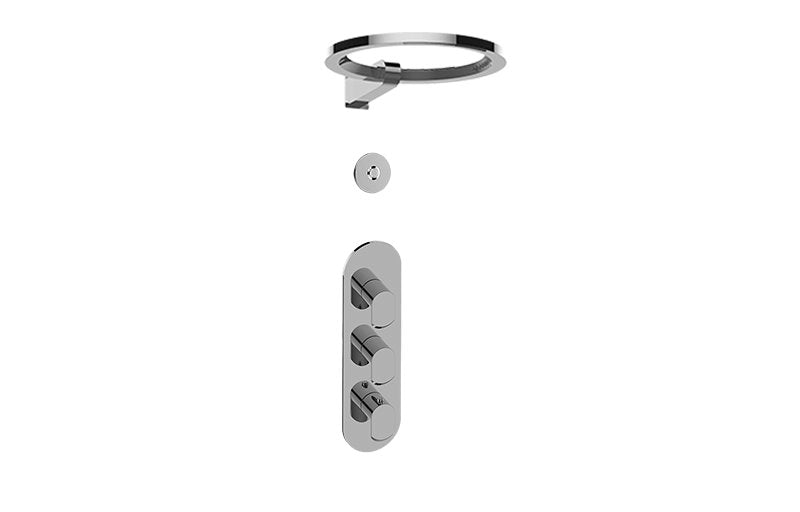 Graff GL3.009WB-LM45E0-T M-Series Thermostatic Set with Ametis Ring - Trim Only