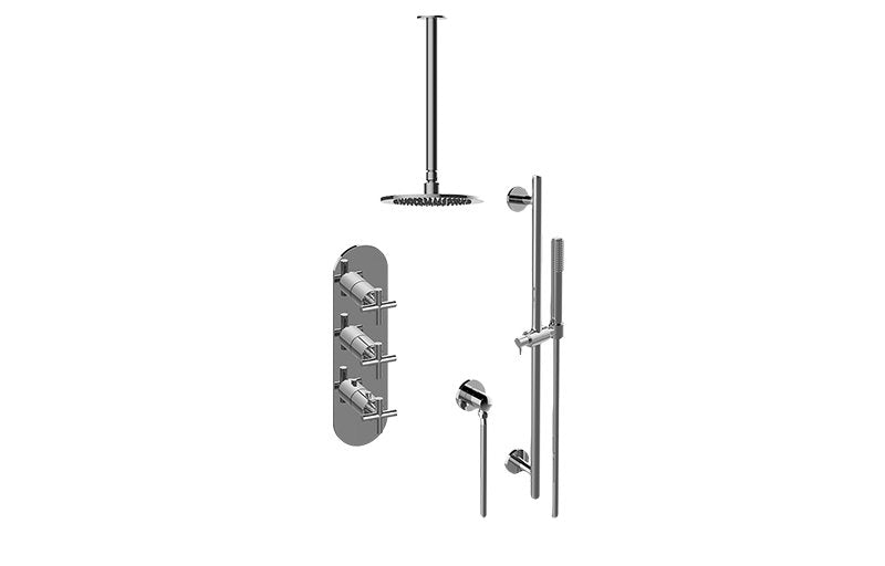 Graff GL3.011WB-C17E0 M-Series Thermostatic Shower System Shower with Handshower - Rough and Trim