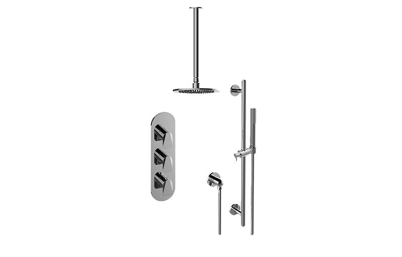 Graff GL3.011WB-LM59E0 M-Series Thermostatic Shower System Shower with Handshower - Rough and Trim