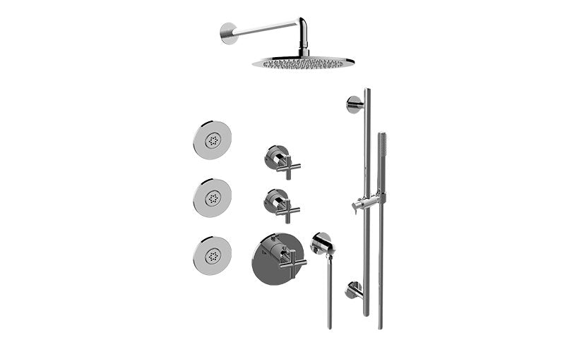 Graff GL3.112SH-C17E0 M-Series Full Thermostatic Shower System - Rough and Trim