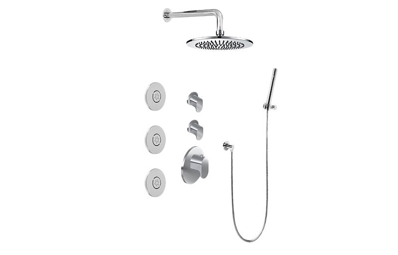 Graff GL3.112SH-LM44E0 M-Series Full Thermostatic Shower System - Rough and Trim