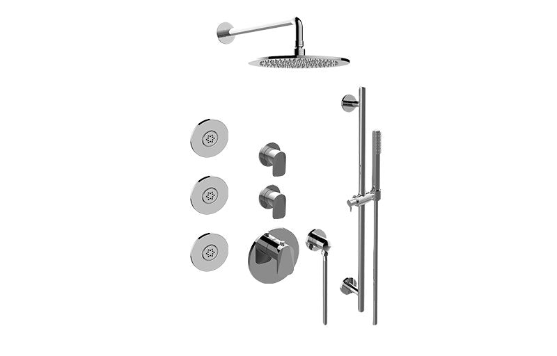 Graff GL3.112SH-LM59E0-T M-Series Full Thermostatic Shower System - Trim Only