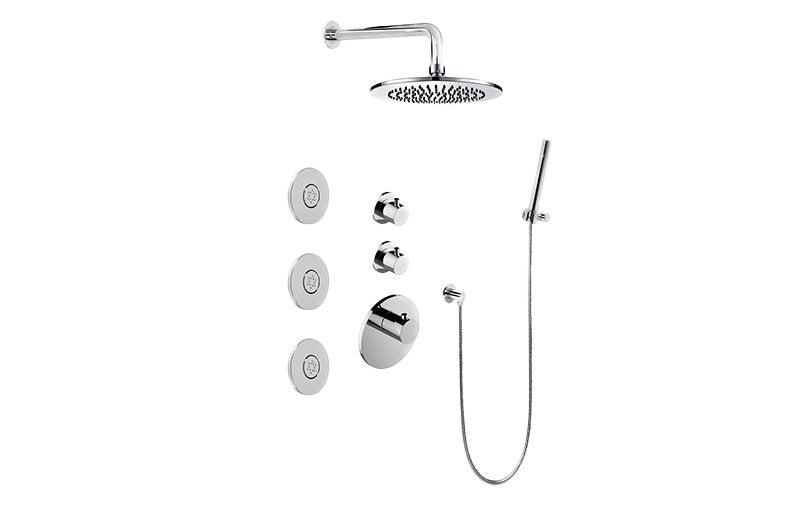 Graff GL3.112SH-RH0 M-Series Full Thermostatic Shower System - Rough and Trim