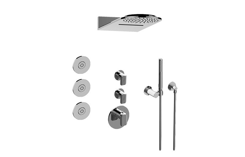 Graff GL3.123SE-LM58E0-T Full Round Thermostatic Shower System - Trim
