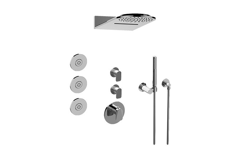 Graff GL3.123SE-LM59E0-T Full Round Thermostatic Shower System - Trim