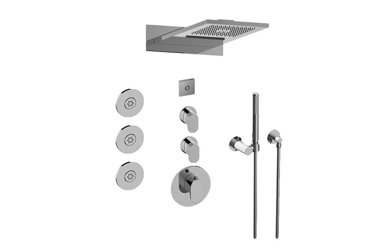 Graff GL3.124SE-LM44E0 Full Round LED Thermostatic Shower System