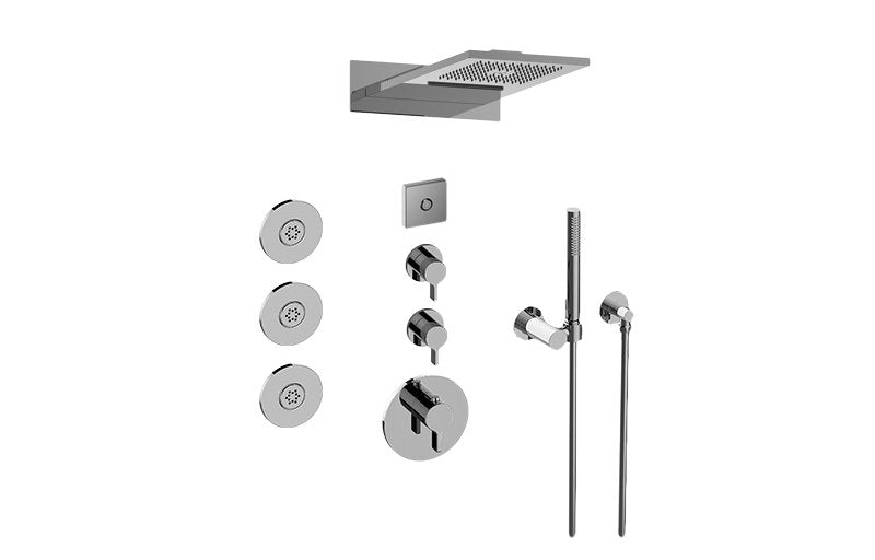 Graff GL3.124SE-LM46E0 Full Round LED Thermostatic Shower System