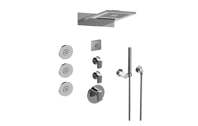 Graff GL3.124SE-LM58E0 Full Round LED Thermostatic Shower System