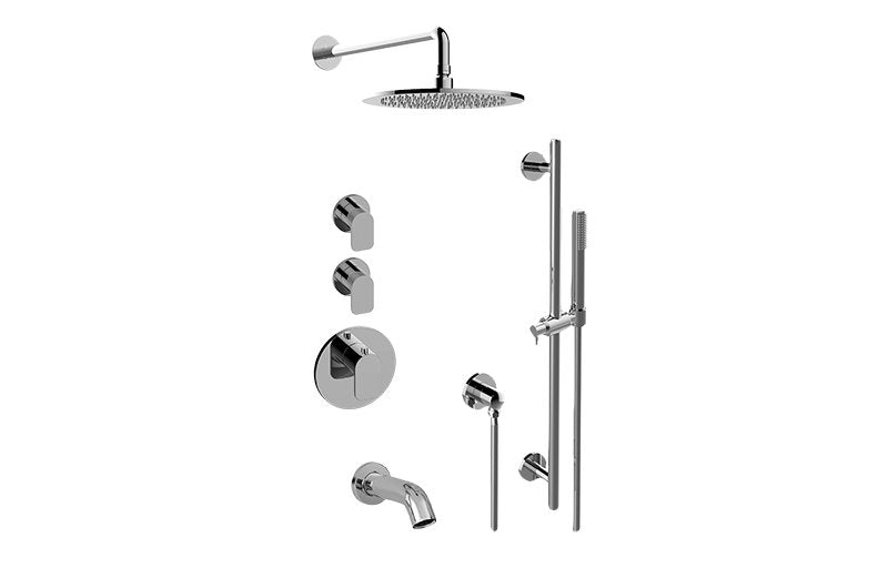 Graff GL3.612ST-LM42E0 M-Series Full Thermostatic Shower System with Diverter Valve - Rough and Trim