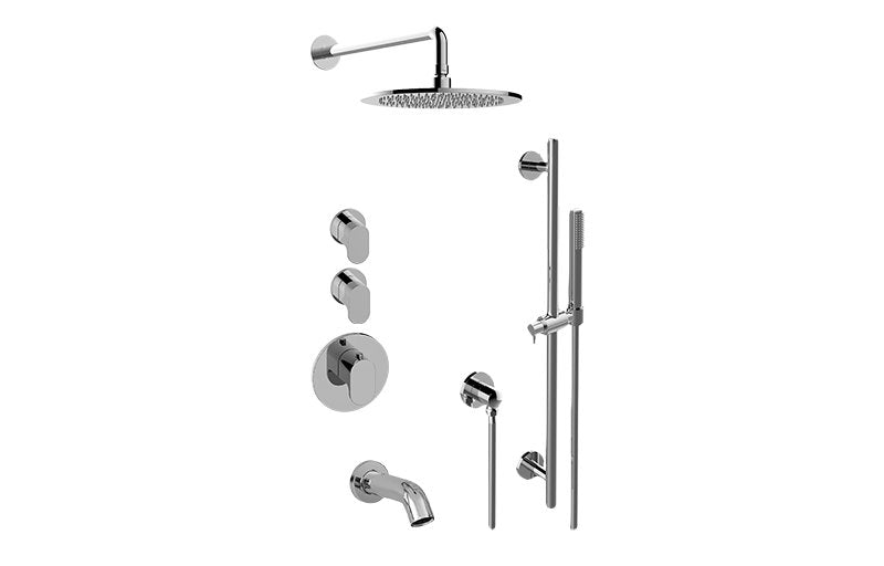 Graff GL3.612ST-LM44E0 M-Series Full Thermostatic Shower System with Diverter Valve - Rough and Trim