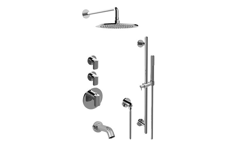 Graff GL3.612ST-LM58E0 M-Series Full Thermostatic Shower System with Diverter Valve - Rough and Trim