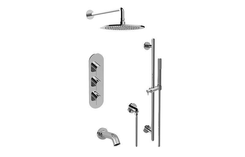 Graff GL3.612WT-LM42E0 M-Series Full Thermostatic Shower System with Diverter Valve - Rough and Trim