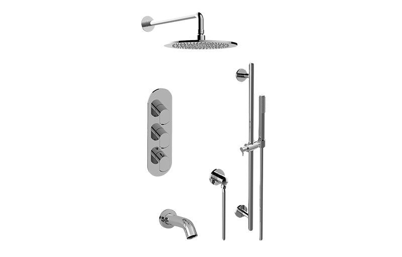 Graff GL3.612WV-LM45E0 M-Series Full Thermostatic Shower System - Rough and Trim