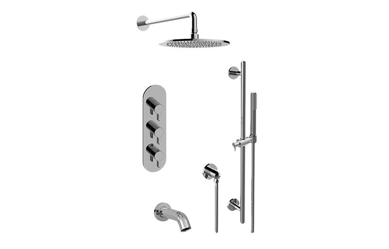 Graff GL3.612WV-LM46E0 M-Series Full Thermostatic Shower System - Rough and Trim