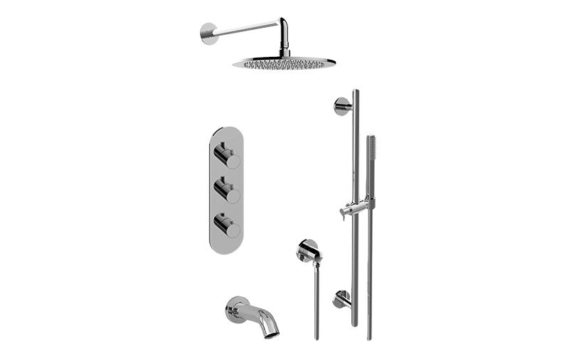 Graff GL3.612WV-RH0 M-Series Full Thermostatic Shower System - Rough and Trim