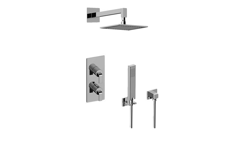Graff GM2.022WD-LM40E0-T M-Series Thermostatic Shower System - Shower with Handshower - Trim Only