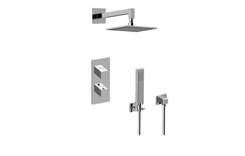 Graff GM2.022WD-SH0 M-Series Thermostatic Shower System - Shower with Handshower - Rough and Trim