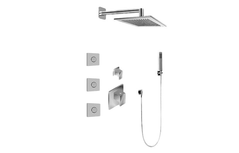 Graff GM2.122SG-C14E0 M-Series Full Thermostatic Shower System with Diverter Valve - Rough and Trim