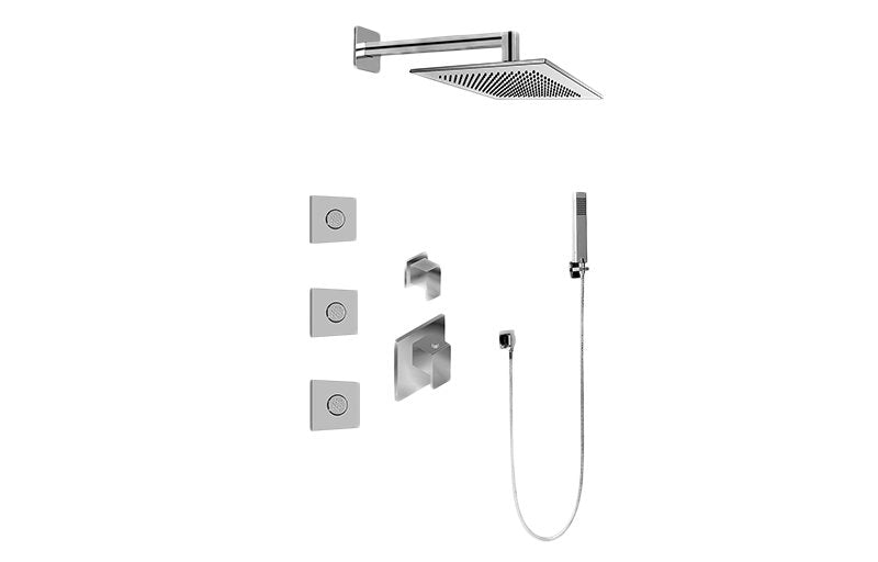 Graff GM2.122SG-LM31E0-T M-Series Full Thermostatic Shower System with Diverter Valve - Trim Only