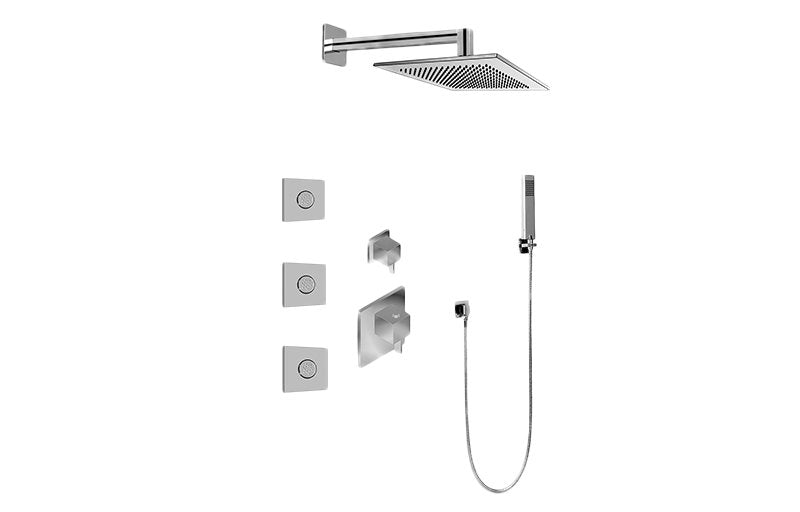 Graff GM2.122SG-LM39E0-T M-Series Full Thermostatic Shower System with Diverter Valve - Trim Only