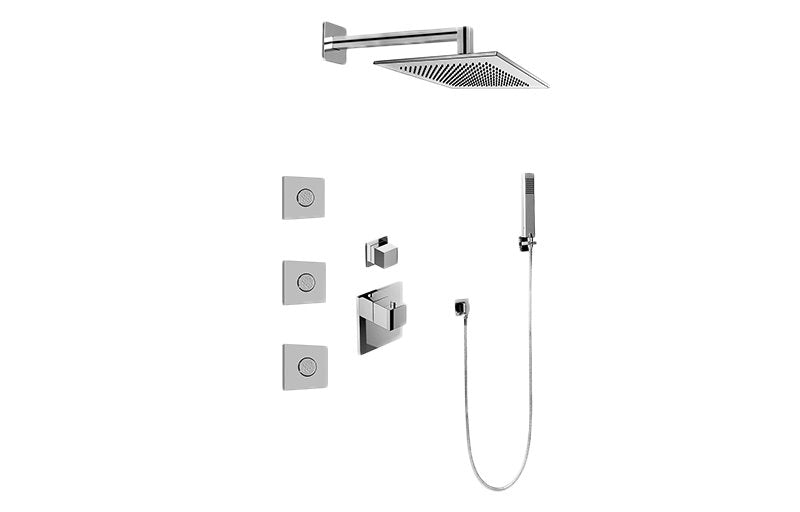 Graff GM2.122SG-SH0 M-Series Full Thermostatic Shower System with Diverter Valve - Rough and Trim