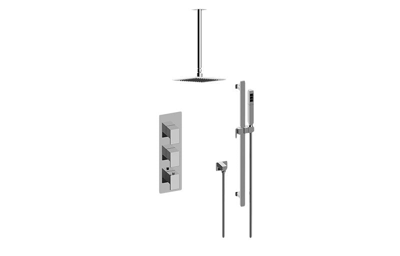 Graff GM3.011WB-LM31E0 M-Series Thermostatic Shower System - Shower with Handshower - Rough and Trim