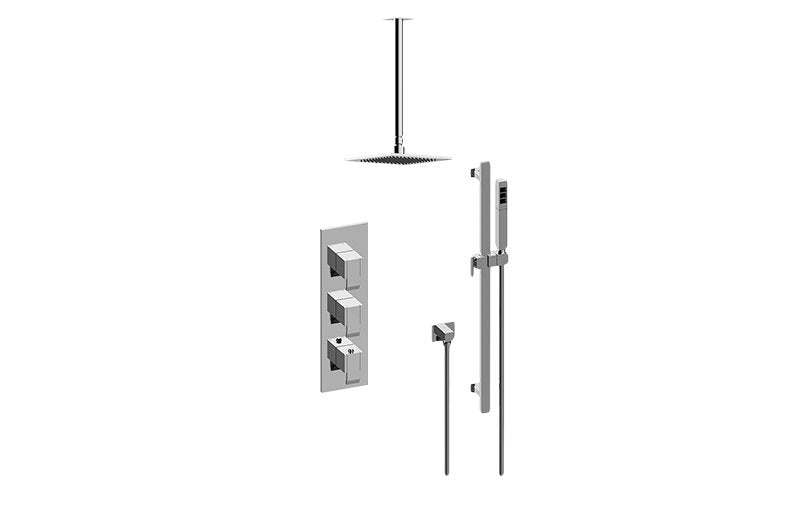 Graff GM3.011WB-LM38E0 M-Series Thermostatic Shower System - Shower with Handshower - Rough and Trim