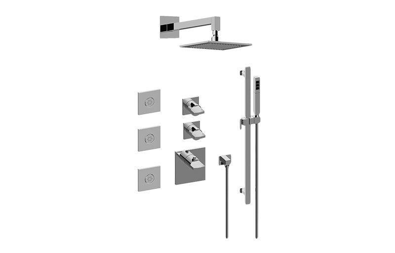 Graff GM3.112SH-C14E0 M-Series Full Thermostatic Shower System - Rough and Trim