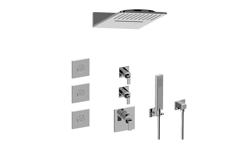 Graff GM3.123SE-LM40E0 Full Square Thermostatic Shower System