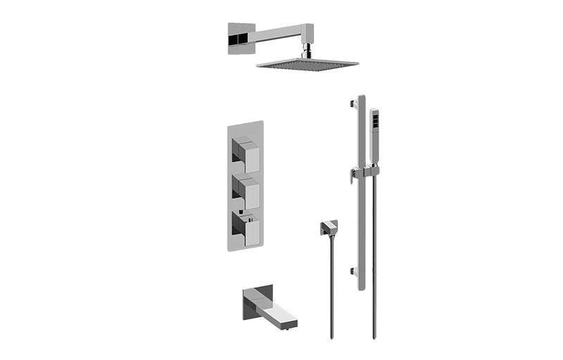Graff GM3.612WT-LM31E0-T M-Series Full Thermostatic Shower System - Trim Only