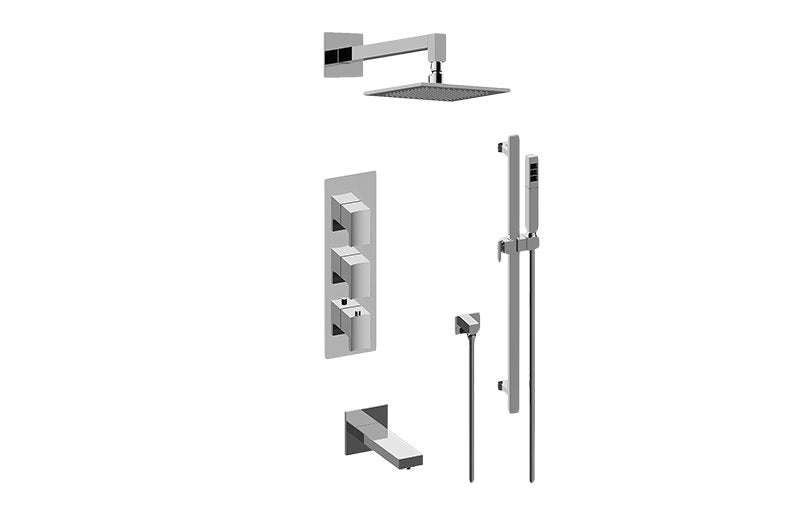 Graff GM3.612WT-LM36E0-T M-Series Full Thermostatic Shower System - Trim Only