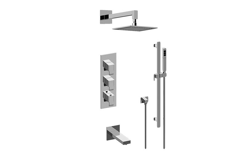 Graff GM3.612WT-LM38E0 M-Series Full Thermostatic Shower System - Rough and Trim