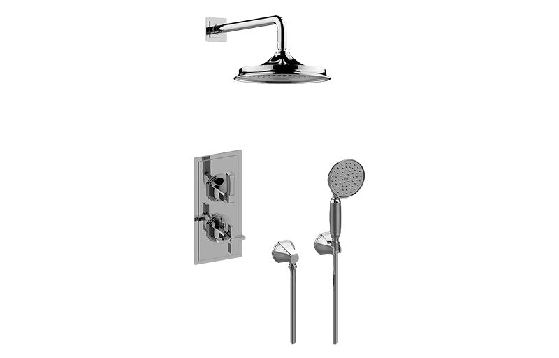 Graff GP2.022WD-1C1L-T M-Series Thermostatic Shower System Shower with Handshower - Trim Only