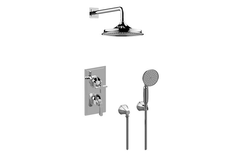 Graff GP2.022WD-1L1C-T M-Series Thermostatic Shower System Shower with Handshower - Trim Only