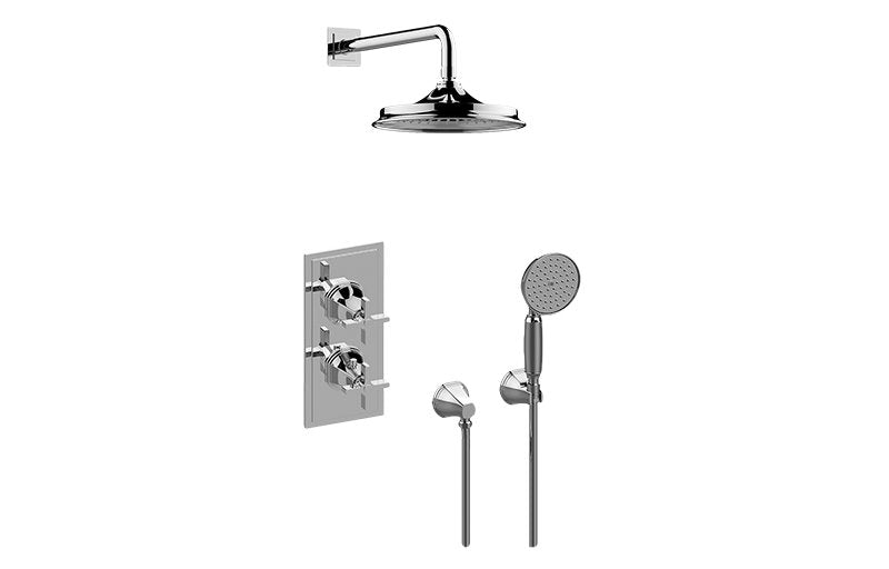 Graff GP2.022WD-C15E0 M-Series Thermostatic Shower System Shower with Handshower - Rough and Trim